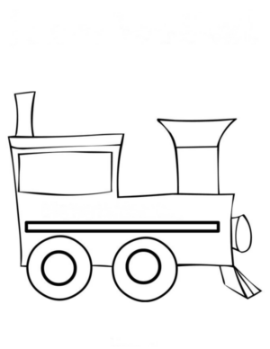 Disegno di treno da stampare e colorare 10
