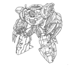 Disegno di Transformers da stampare e colorare 7