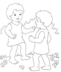 Disegno di bambino da stampare e colorare 65