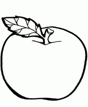 Disegno di mela da stampare e colorare 26