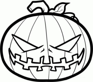 Disegno di zucca di Halloween da stampare e colorare 233