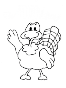 Disegno di tacchino da stampare e colorare 62