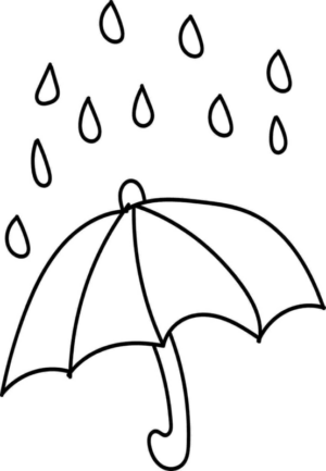Disegno di pioggia da stampare e colorare 47
