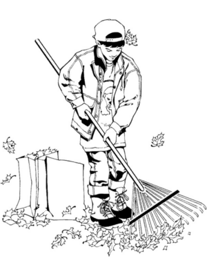 Disegno di giardiniere da stampare e colorare 13
