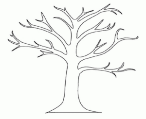 Disegno di albero da stampare e colorare 63