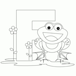 Disegno di lettera dell’alfabeto da stampare e colorare 263