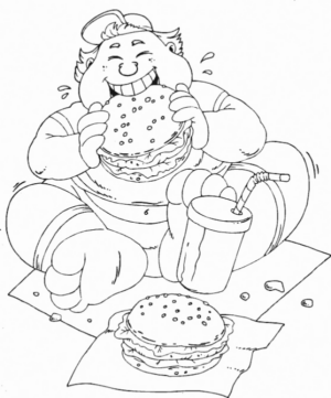 Disegno di fast food da stampare e colorare 19