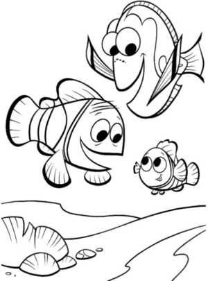 Disegno di Alla ricerca di Nemo da stampare e colorare 34