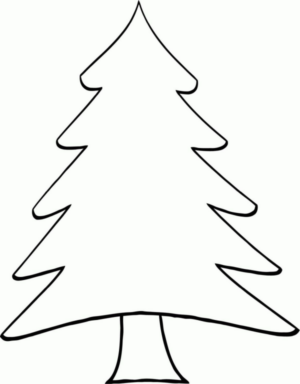 Disegno di albero di Natale da stampare e colorare 215