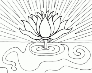 Disegno di fiore da stampare e colorare 182
