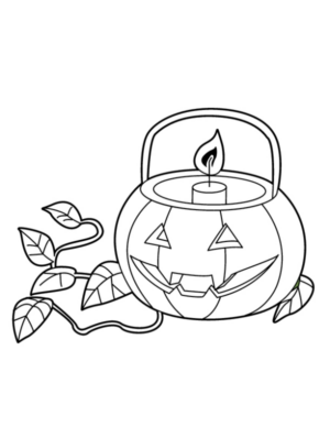 Disegno di zucca di Halloween da stampare e colorare 92