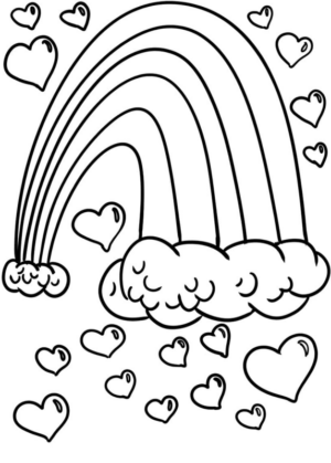 Disegno di arcobaleno da stampare e colorare 51