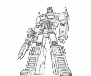 Disegno di Transformers da stampare e colorare 80