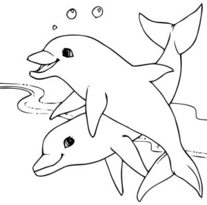 Disegno di delfino da stampare e colorare 70