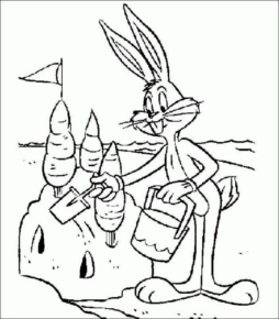Disegno di Bugs Bunny da stampare e colorare 29