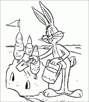 Disegno di Bugs Bunny da stampare e colorare 29