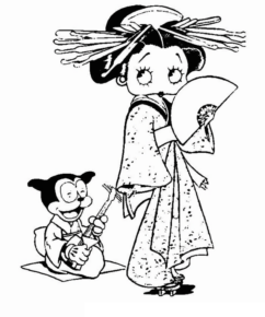 Disegno di Betty Boop da stampare e colorare 3