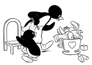Disegno di pinguino da stampare e colorare 42