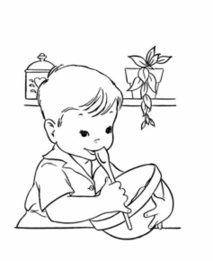 Disegno di bambino da stampare e colorare 224