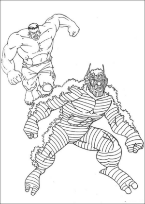 Disegno di Hulk da stampare e colorare 24