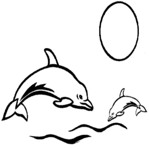Disegno di delfino da stampare e colorare 22
