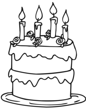 Disegno di compleanno da stampare e colorare 21