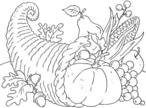 Disegno di cesto di frutta da stampare e colorare 20