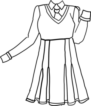 Disegno di vestito da donna da stampare e colorare 32