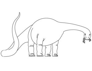 Disegno di Brontosauro da stampare e colorare 20