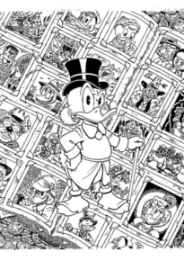 Disegno di Zio Paperone da stampare e colorare 21