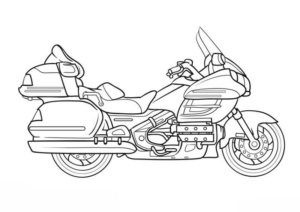 Disegno di moto da stampare e colorare 37