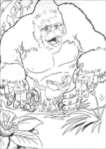 Disegni di King Kong da colorare