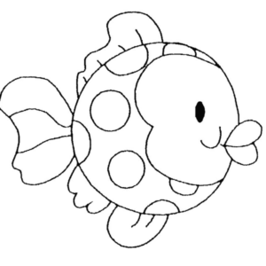 Disegno di pesce da stampare e colorare
