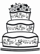 Disegni di Torte da colorare