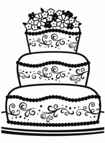 Disegno di torta da stampare e colorare 17