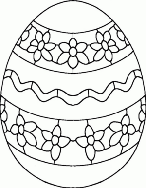 Disegno di uovo di Pasqua da stampare e colorare 77 Disegno di uovo di Pasqua da stampare e colorare 77