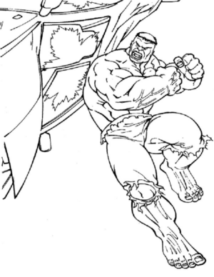 Disegno di Hulk da stampare e colorare 108