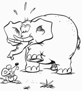 Disegno di Dumbo da stampare e colorare 59