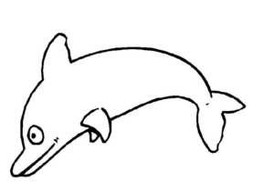 Disegno di delfino da stampare e colorare 51