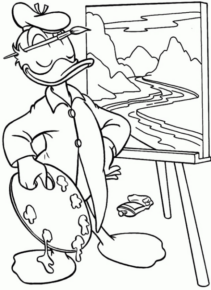 Disegno di Paperino da stampare e colorare 68