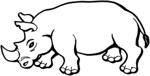 Disegno di ippopotamo da stampare e colorare 26