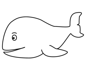 Disegno di balena da stampare e colorare 10