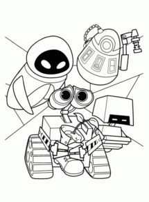 Disegno di Wall-E da stampare e colorare 2