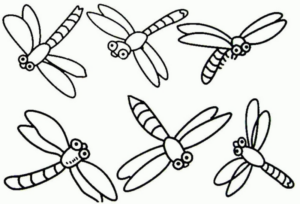Disegno di libellula da stampare e colorare 36