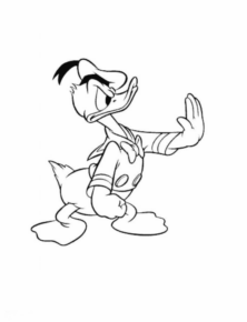 Disegno di Paperino da stampare e colorare 77