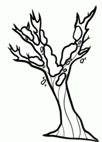 Disegno di albero da stampare e colorare 96