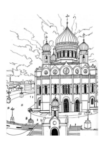 Disegno di monumento famoso da stampare e colorare 18