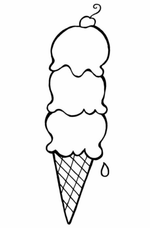 Disegno di gelato da stampare e colorare 65