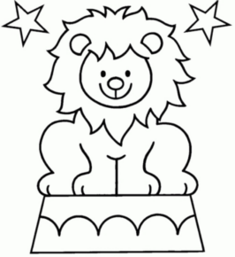Disegno di leone da stampare e colorare 21