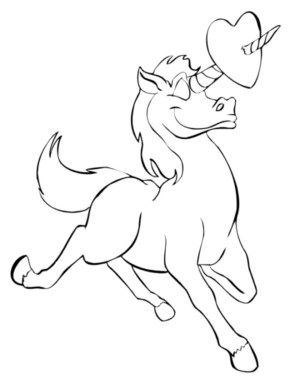 Disegno di unicorno da stampare e colorare 104